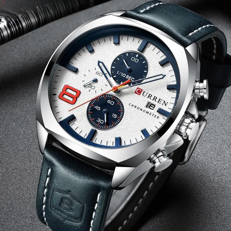 Waterproof Military-Style Chronograph Watch