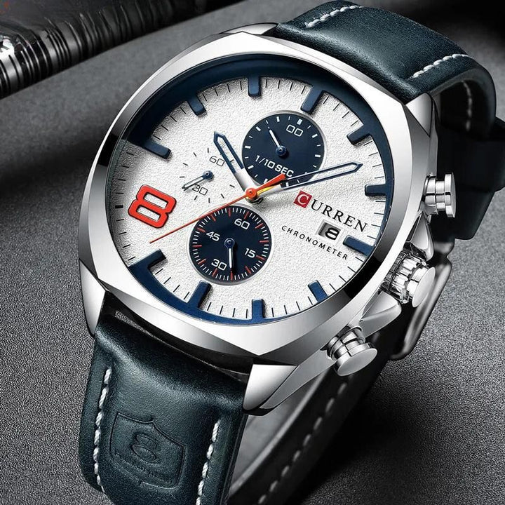 Waterproof Military-Style Chronograph Watch