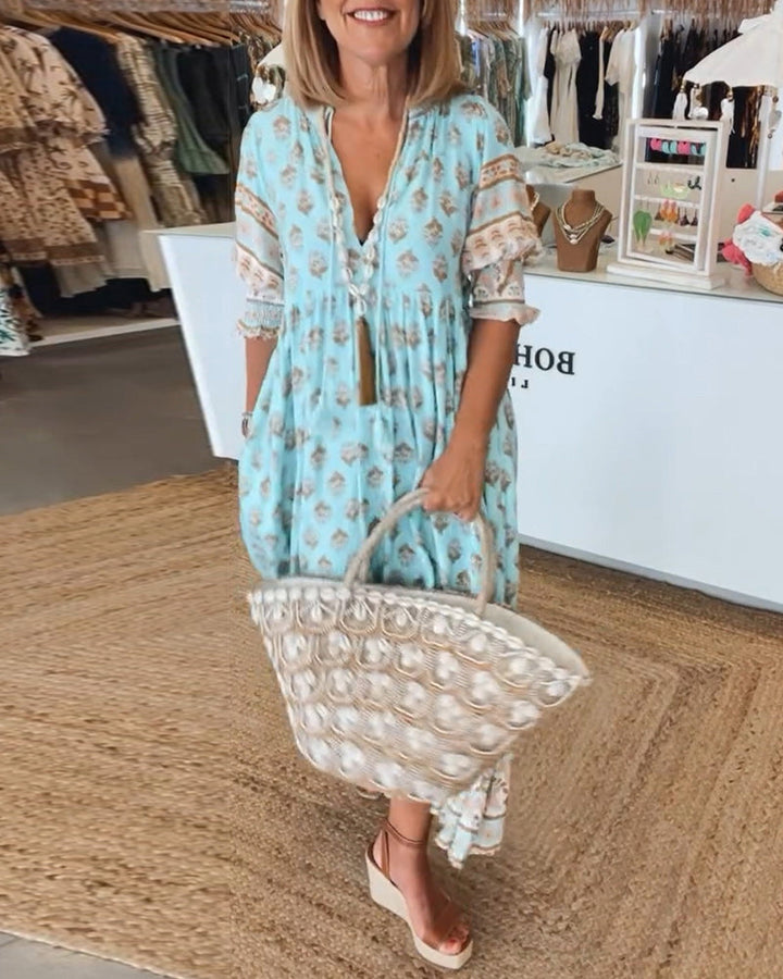 Chloe | Bohemian Tiered Maxi Dress