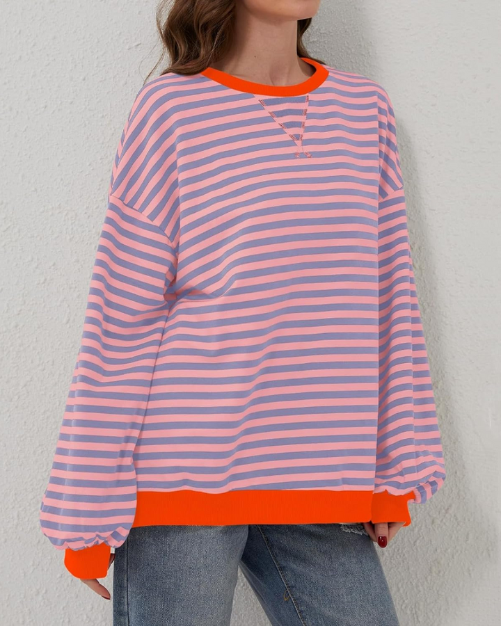 Leticia | Oversized striped sweatshirt