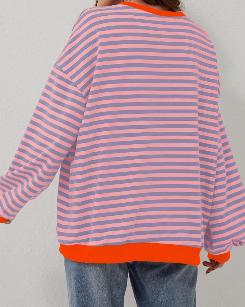 Leticia | Oversized striped sweatshirt