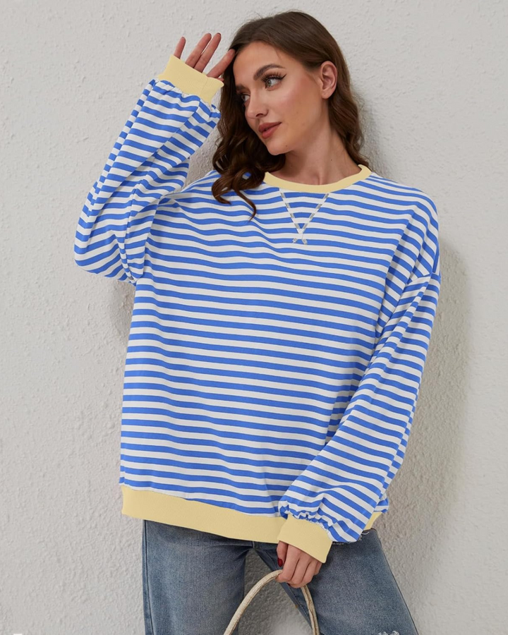 Leticia | Oversized striped sweatshirt