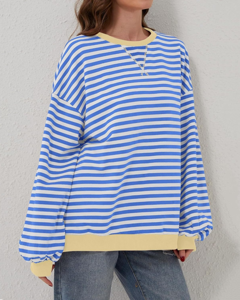 Leticia | Oversized striped sweatshirt