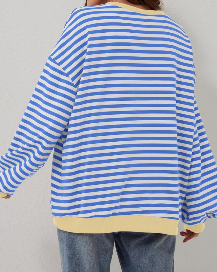 Leticia | Oversized striped sweatshirt