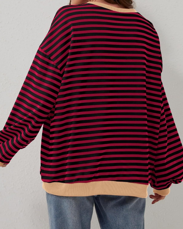 Leticia | Oversized striped sweatshirt