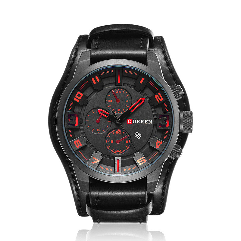 Thorne | Chronograph Watch with Leather Strap