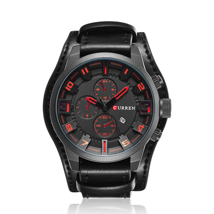 Thorne | Chronograph Watch with Leather Strap