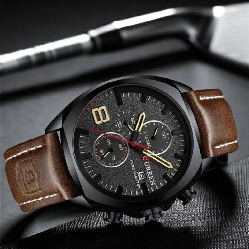 Waterproof Military-Style Chronograph Watch