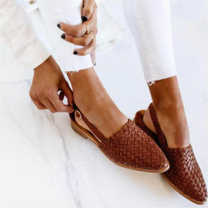Josine | Woven Slingback Flats