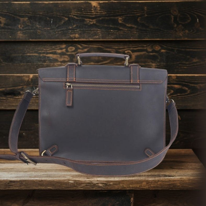 Wyatt | Leather Courier Backpack