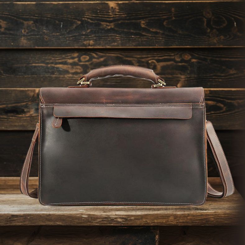 Callum | Brown Leather Shoulder Bag