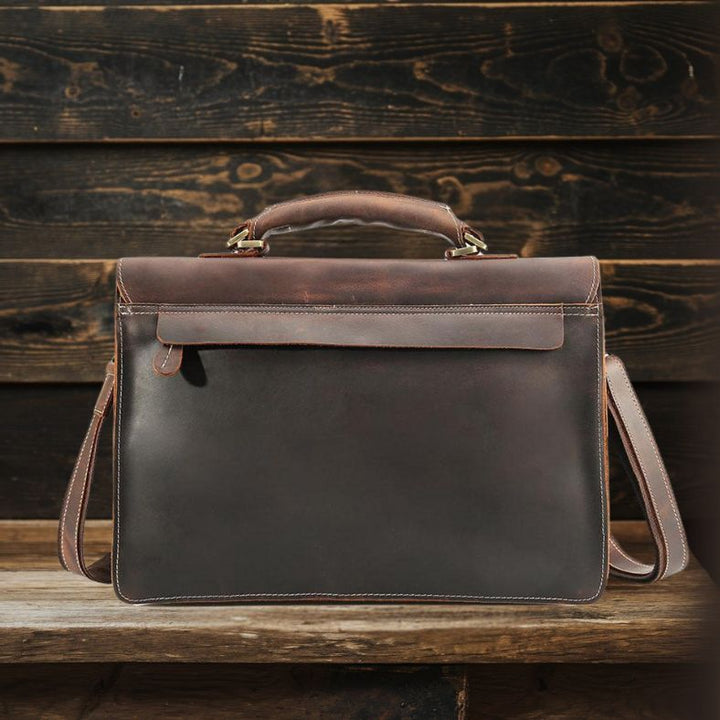 Callum | Brown Leather Shoulder Bag
