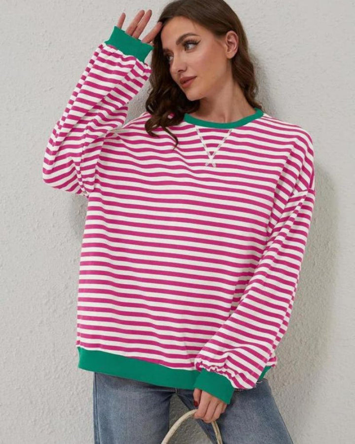 Leticia | Oversized striped sweatshirt