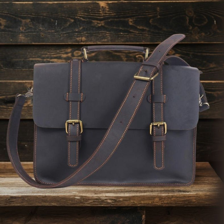 Wyatt | Leather Courier Backpack