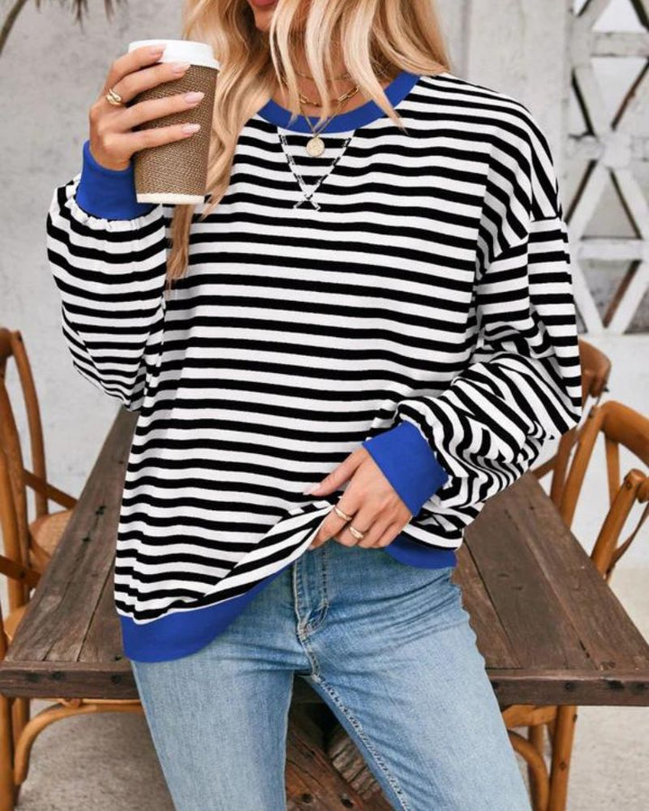 Leticia | Oversized striped sweatshirt