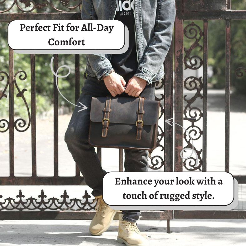 Wyatt | Leather Courier Backpack