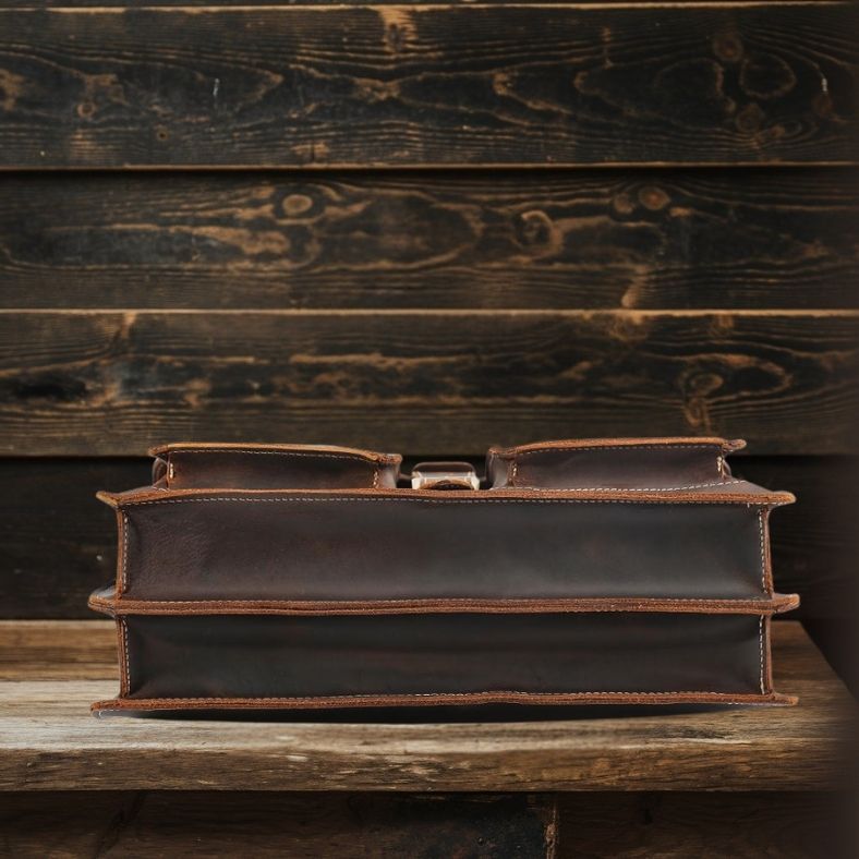 Callum | Brown Leather Shoulder Bag