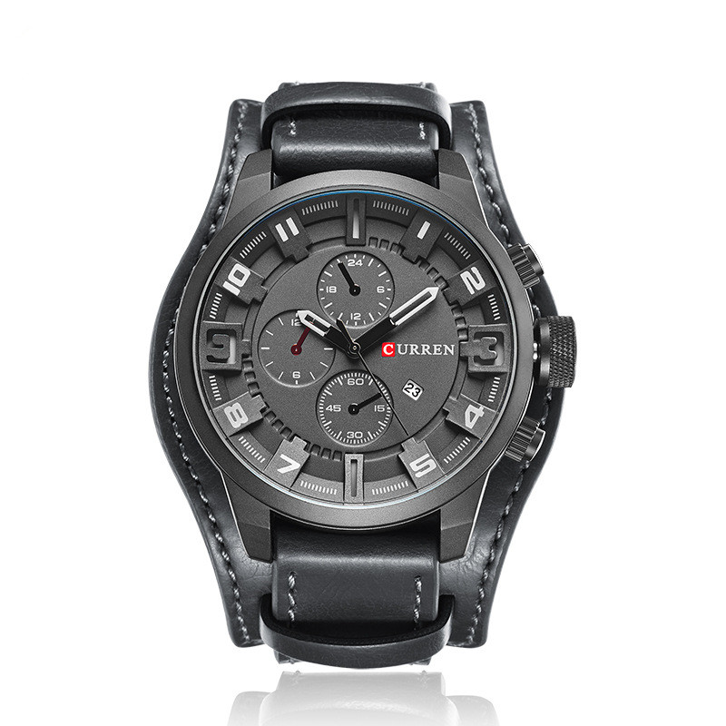 Thorne | Chronograph Watch with Leather Strap
