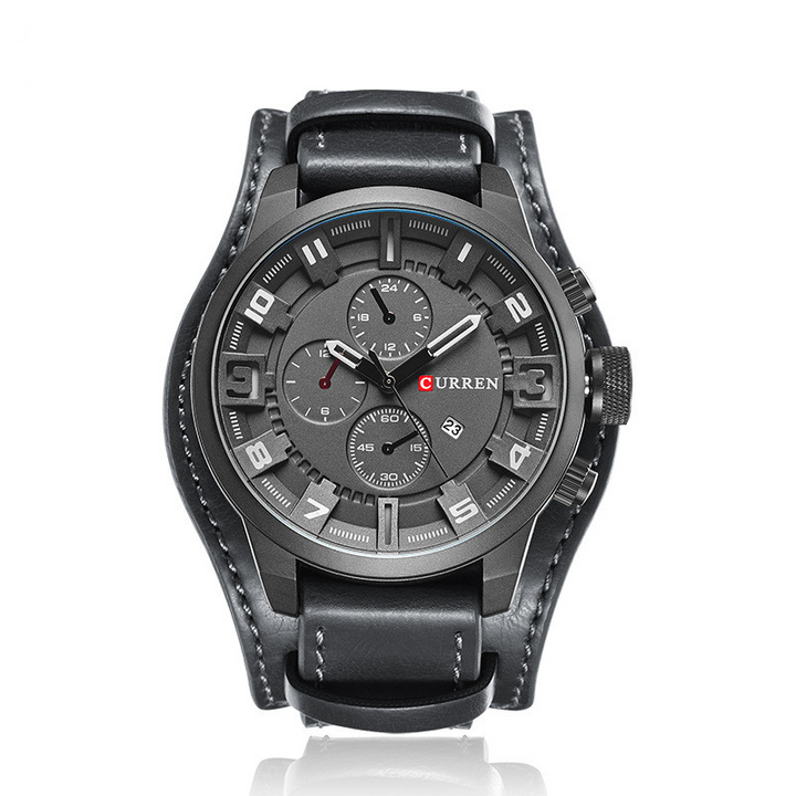 Thorne | Chronograph Watch with Leather Strap
