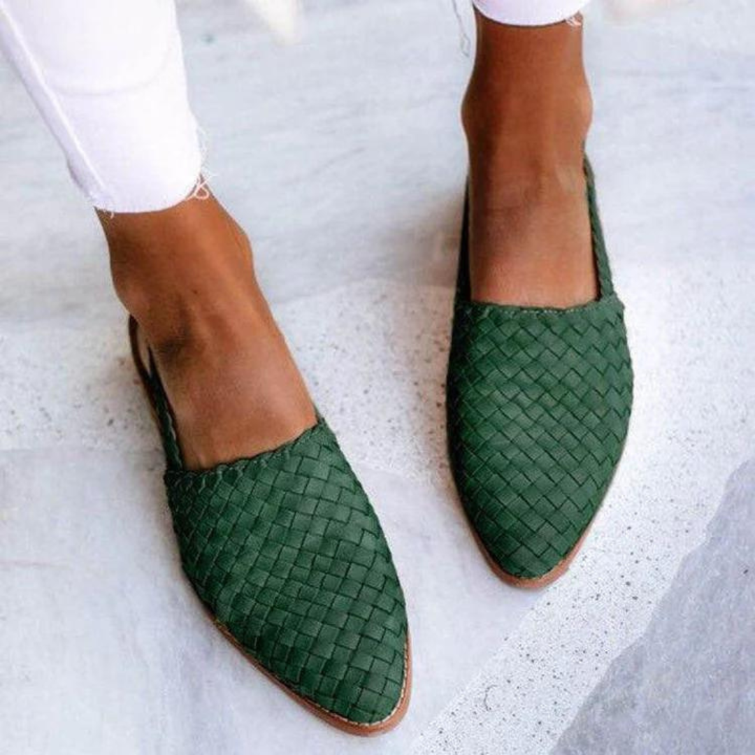 Josine | Woven Slingback Flats
