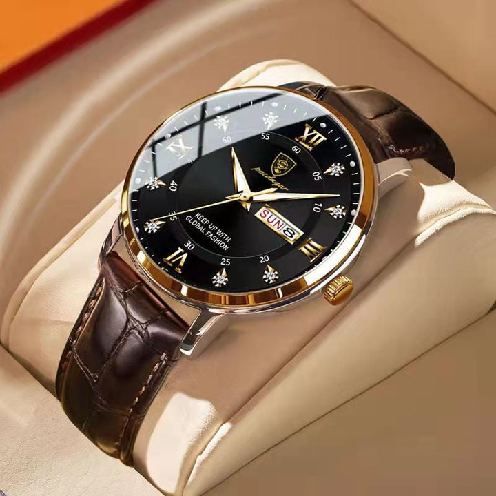 Men's Waterproof LED Timepiece