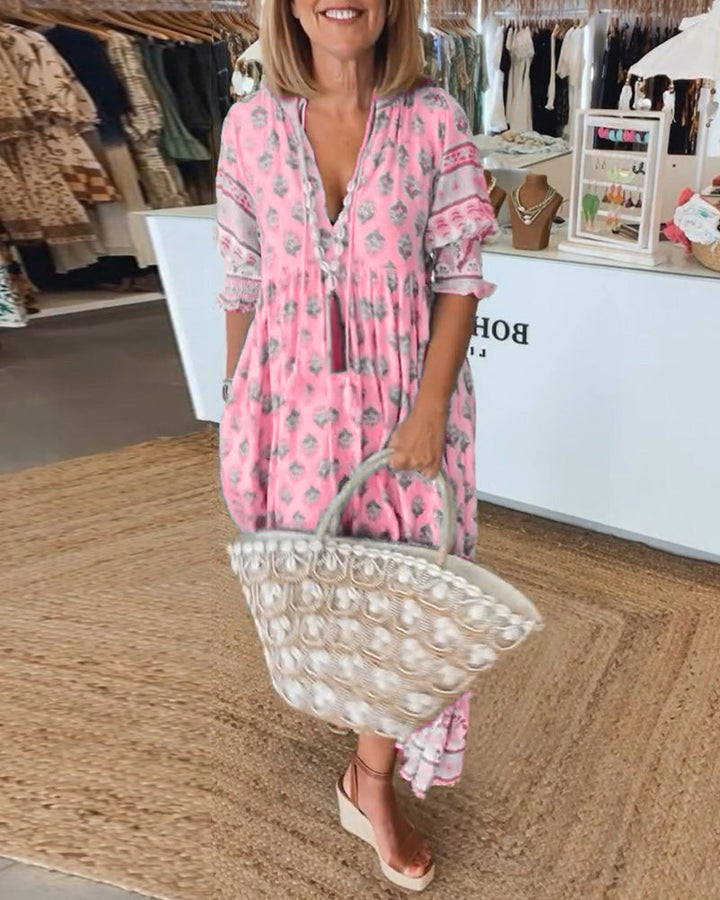 Chloe | Bohemian Tiered Maxi Dress