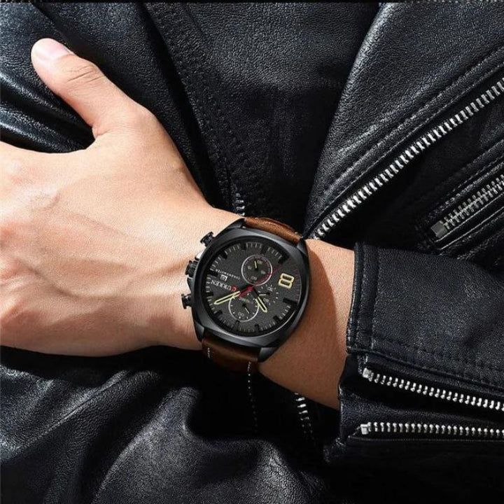 Waterproof Military-Style Chronograph Watch