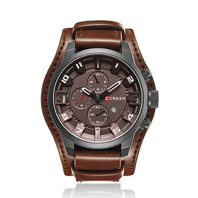 Thorne | Chronograph Watch with Leather Strap