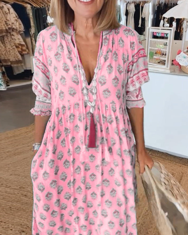 Chloe | Bohemian Tiered Maxi Dress
