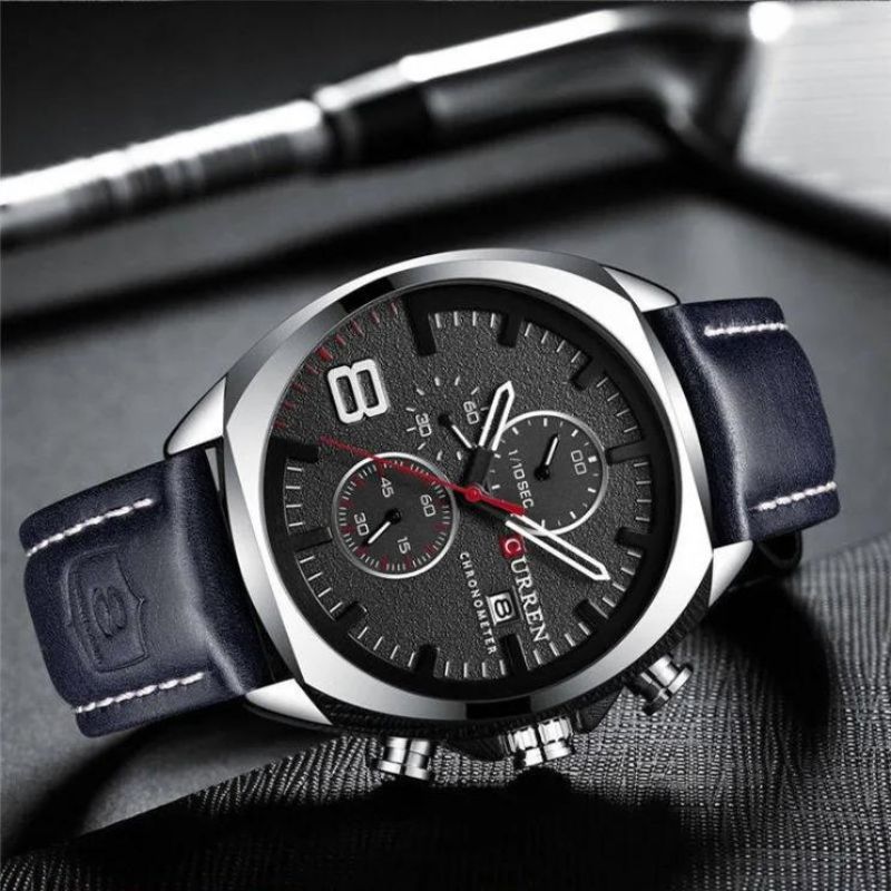 Waterproof Military-Style Chronograph Watch