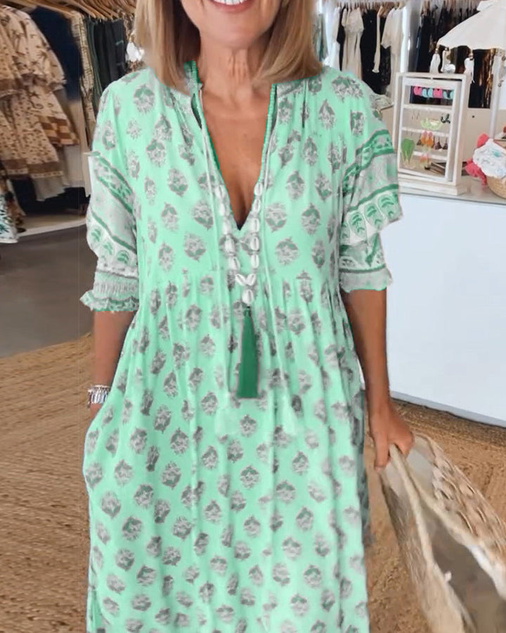 Chloe | Bohemian Tiered Maxi Dress