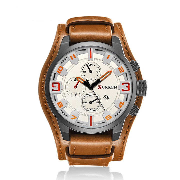 Thorne | Chronograph Watch with Leather Strap
