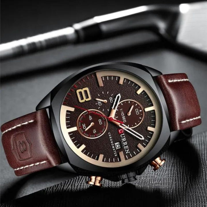 Waterproof Military-Style Chronograph Watch