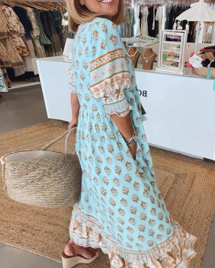 Chloe | Bohemian Tiered Maxi Dress