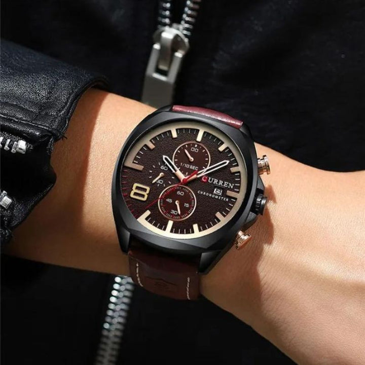 Waterproof Military-Style Chronograph Watch