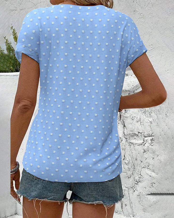Luna | Button Down V-Neck Shirt