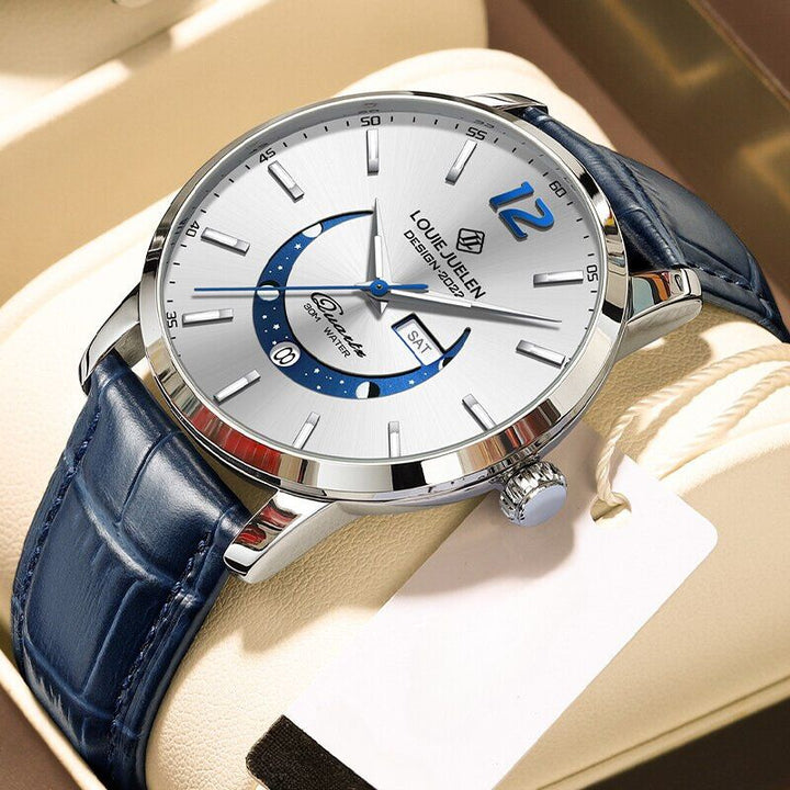 Elegant Lunar Phase Timepiece