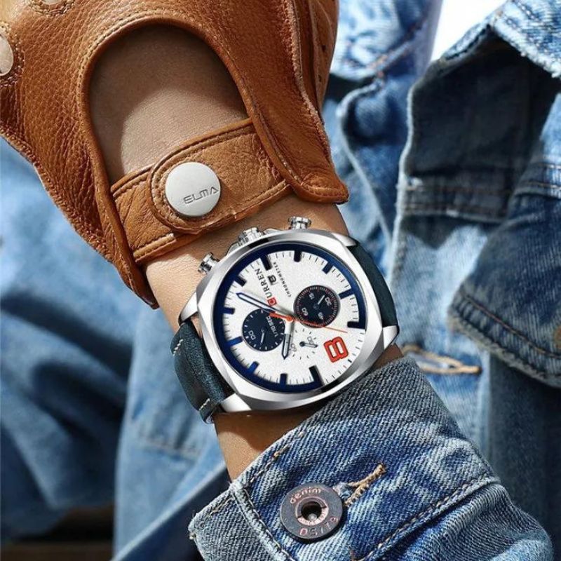 Waterproof Military-Style Chronograph Watch
