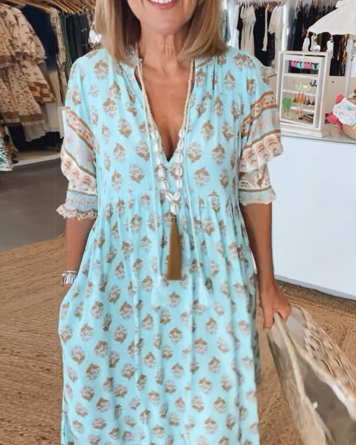 Chloe | Bohemian Tiered Maxi Dress