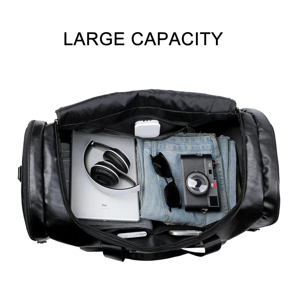 Grayson | Pu Leather Travel Bag