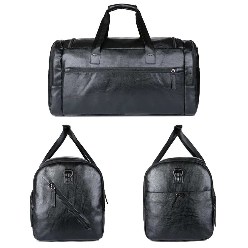 Grayson | Pu Leather Travel Bag