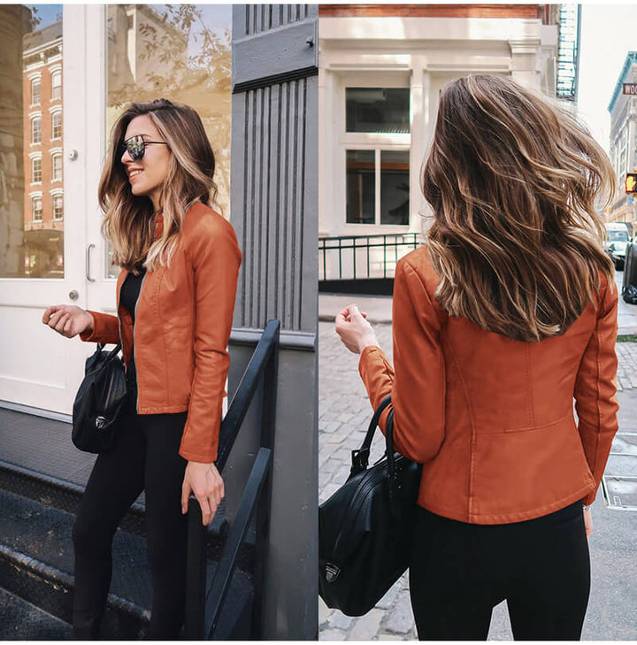 Hazel | Italian leather jacket