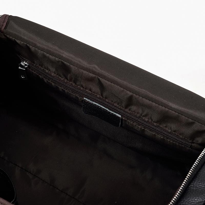 Jude | Black Leather Travel Tote