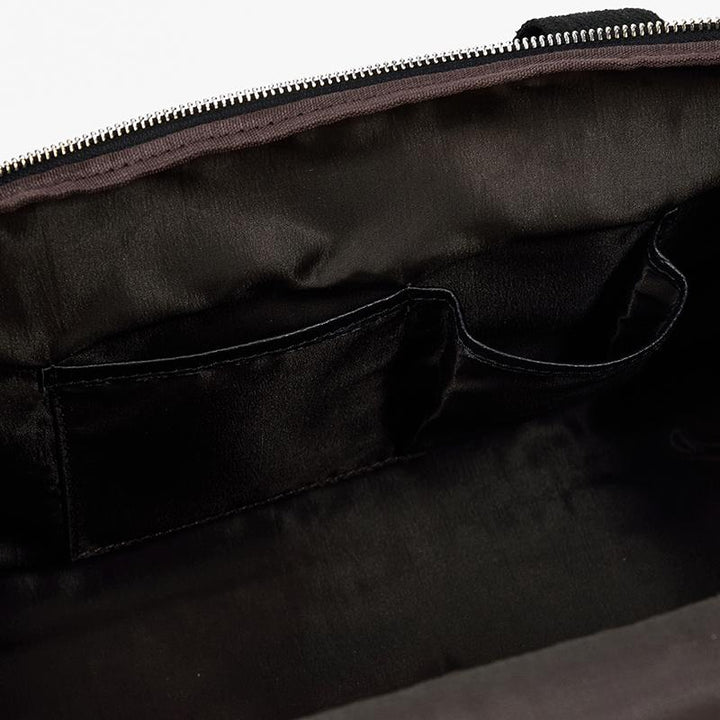 Jude | Black Leather Travel Tote