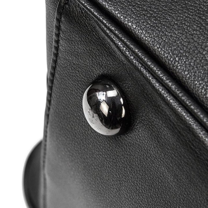 Declan | Black Leather Travel Bag