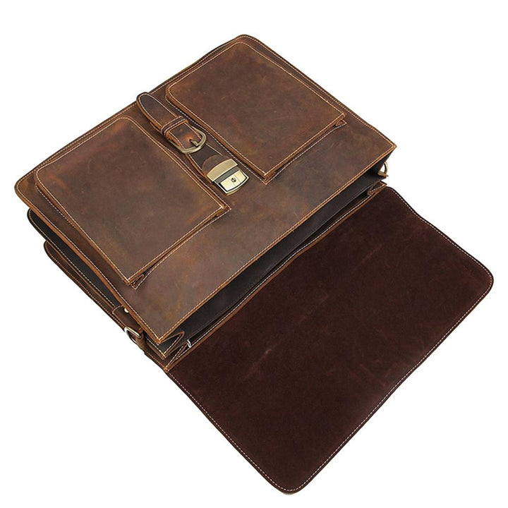 Callum | Brown Leather Shoulder Bag