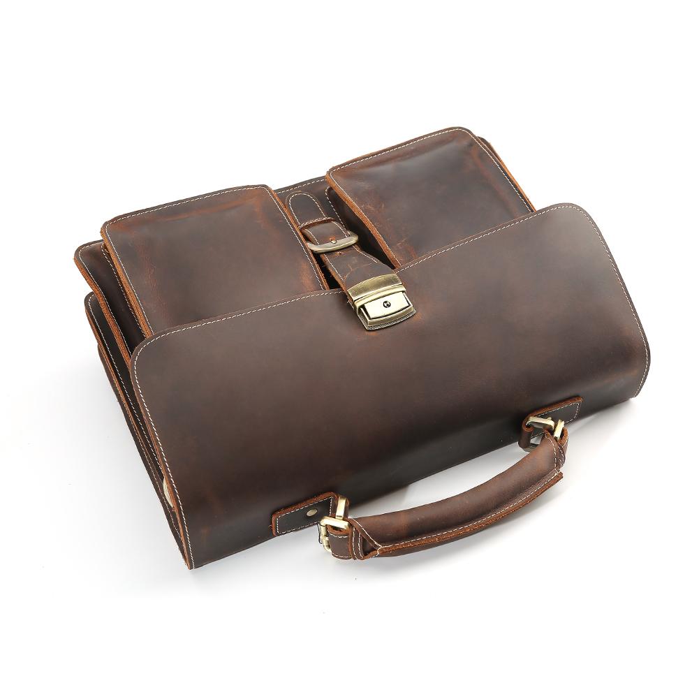 Callum | Brown Leather Shoulder Bag
