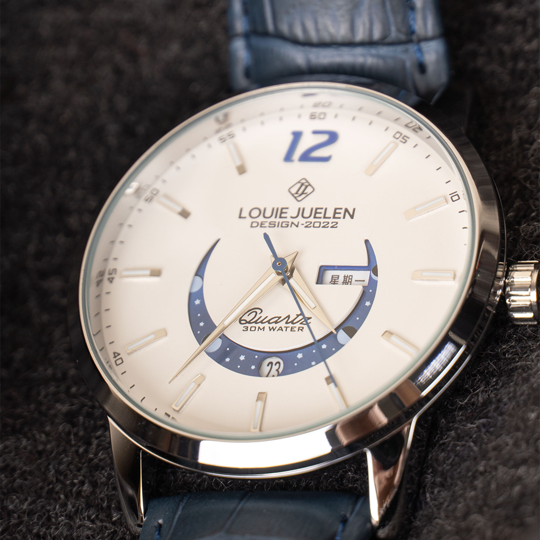 Elegant Lunar Phase Timepiece