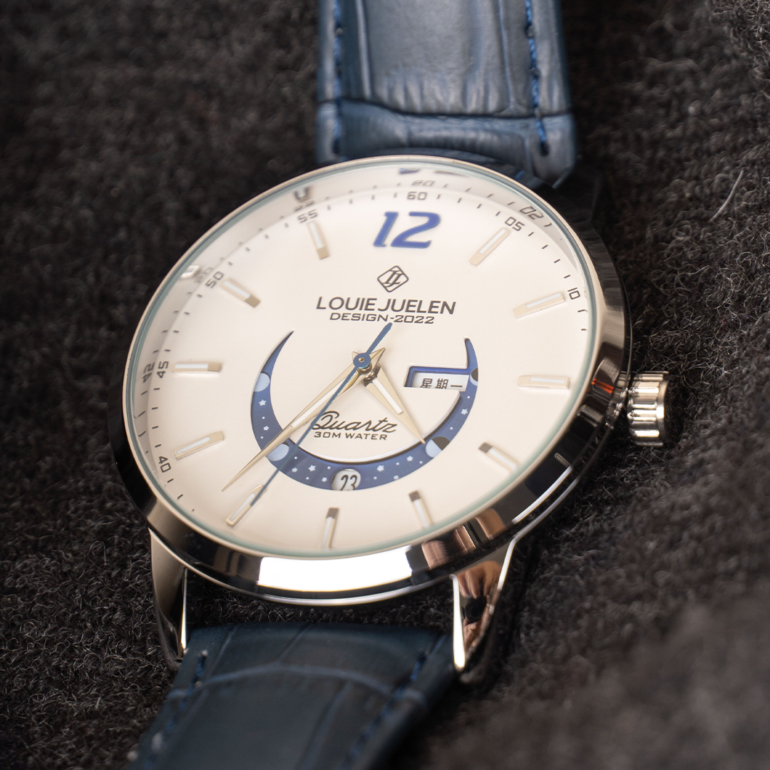 Elegant Lunar Phase Timepiece