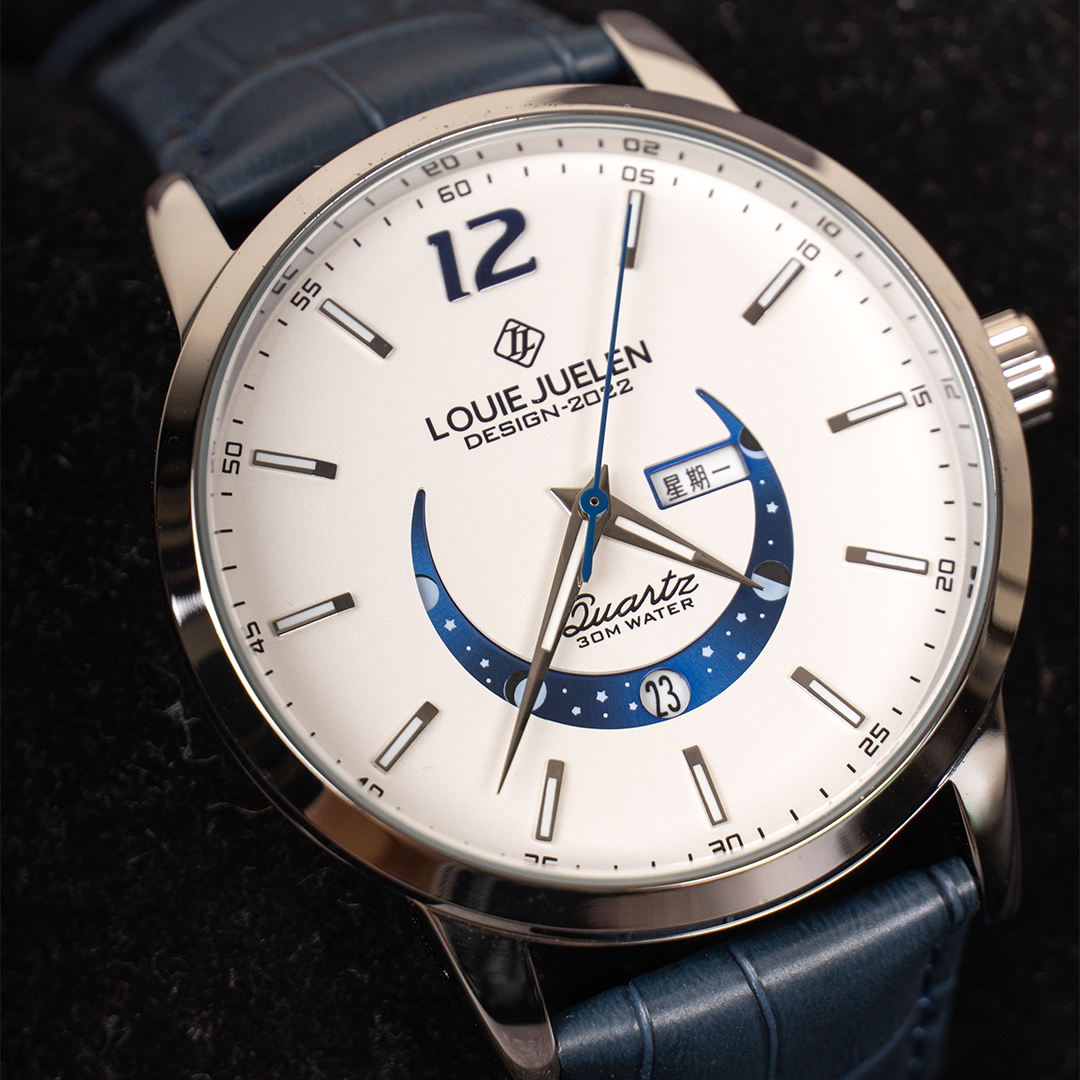 Elegant Lunar Phase Timepiece